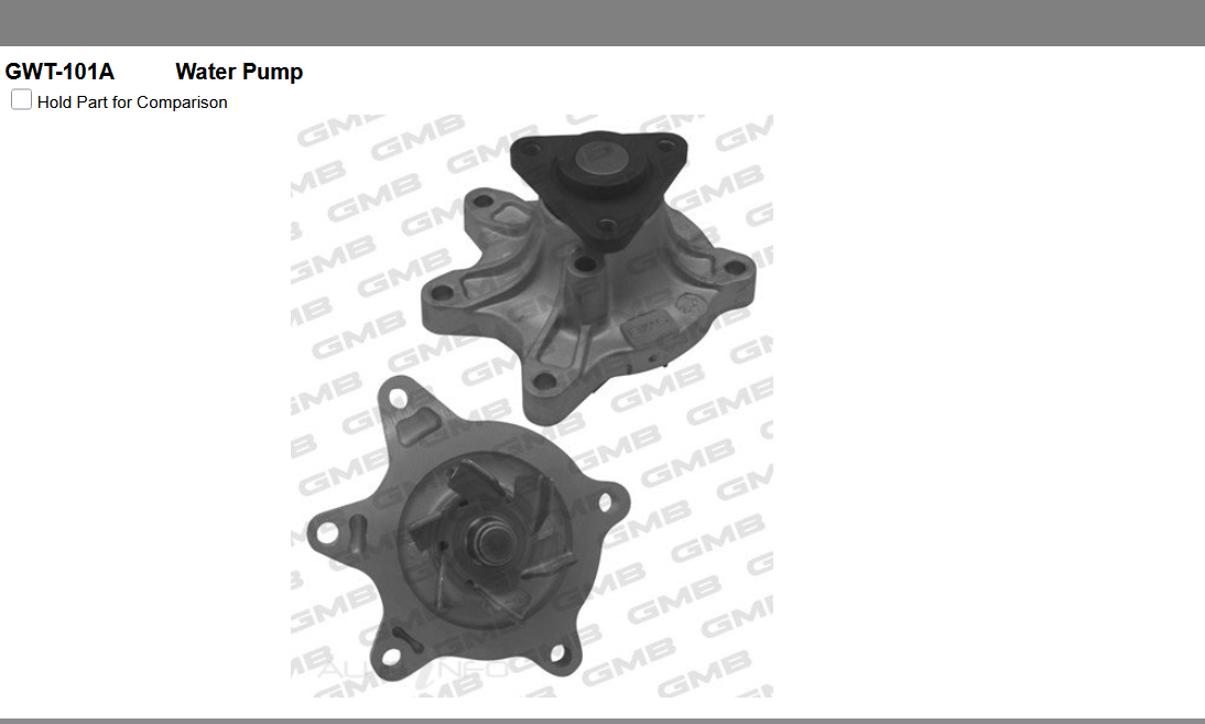 GENUINE GMB WATER PUMP+GASKET+SILICONE FOR Toyota Yaris 1.5L NCP131