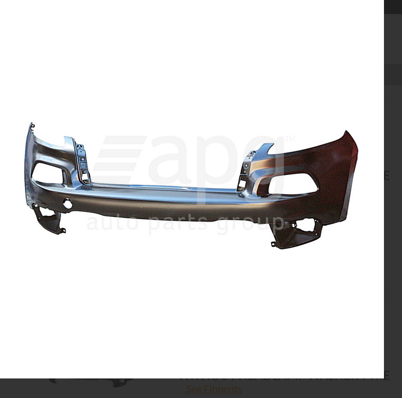 GENUINE FRONT BUMPER BAR UPPER FOR JEEP CHEROKEE 6/14-4/18  WITHOUT SENSOR-WASHE