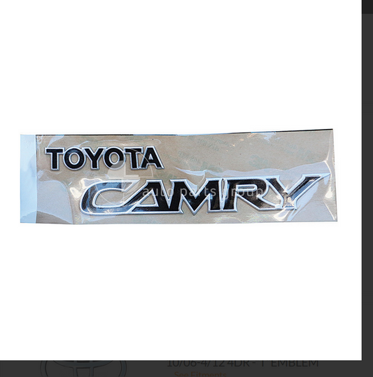 GENUINE BOOT LID BADGE EMBLEM FOR Toyota Camry ACV-MCV36R 8/02-6/06 SEDAN 3.0L