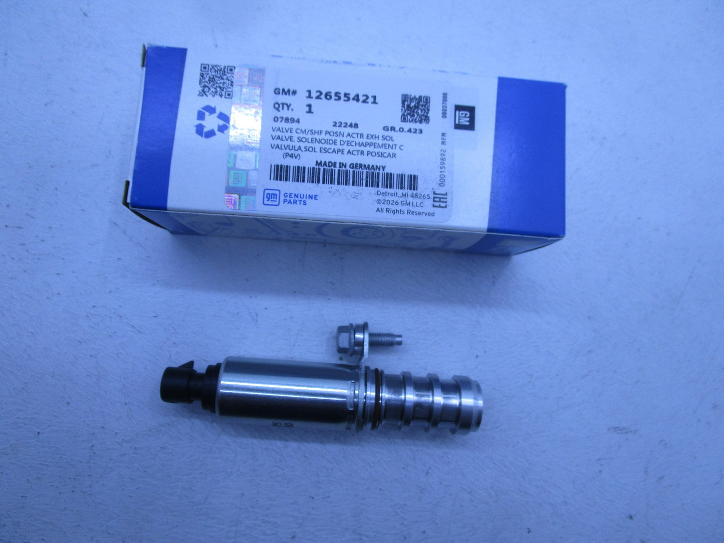 GENUINE Camshaft Actuator Solenoid HOLDEN CAPTIVA 7 SX LS CG CA26 06/2012-on 2.4