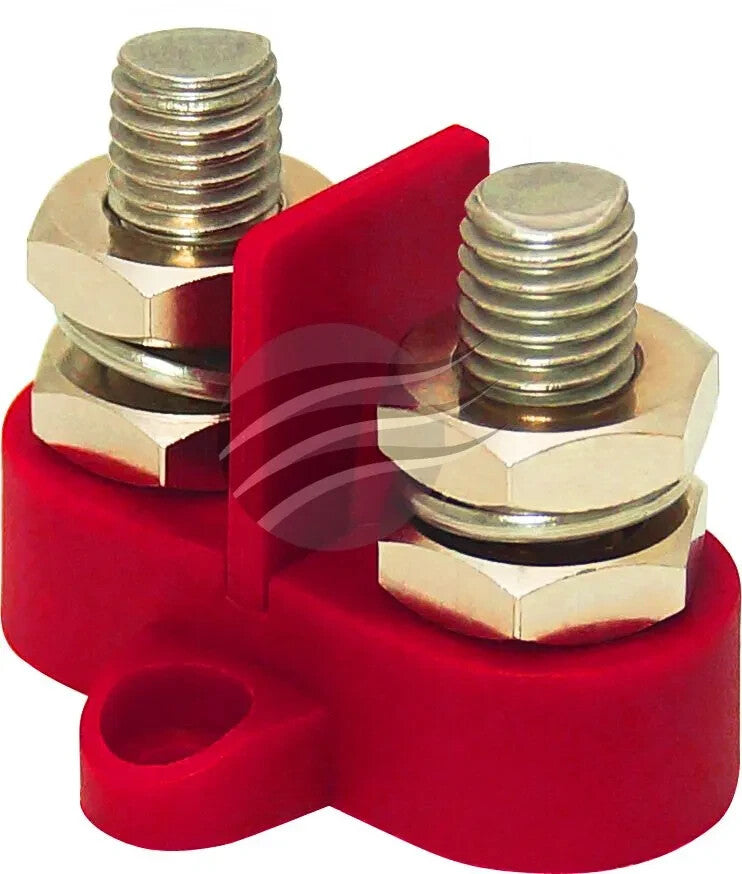 NEW HEAVY DUTY DUAL WIRE CONNECTER Divided M8 45.3 x 43 x 32.5mm RED