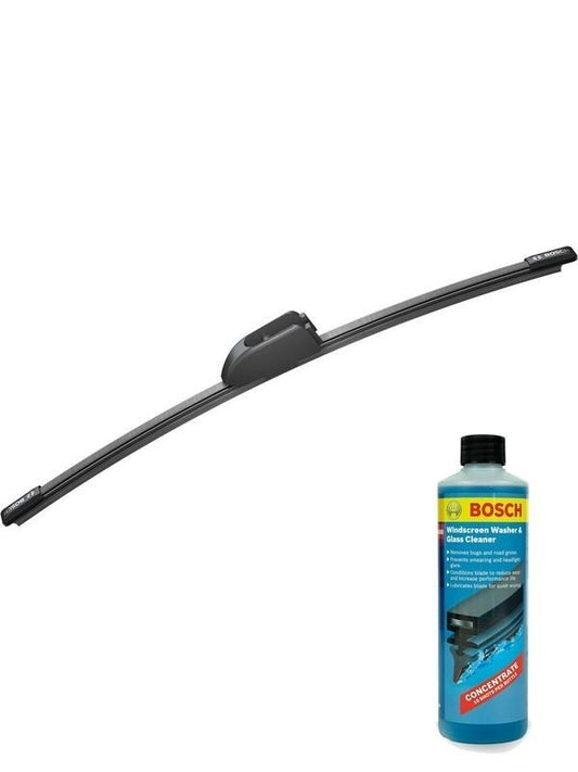 Bosch Rear Wiper Blade 330mm + Windshield Washer Fluid Fits Hyundai i30, Jaguar