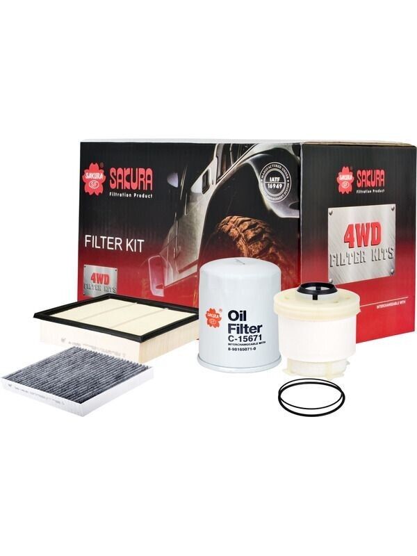 Filter Kit Oil Air Fuel Cabin Fits Isuzu Mu-X, D-Max