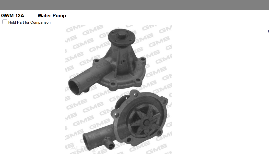 GENUINE GMB WATER PUMP+GASKET+SILICONE FOR Mitsubishi Sigma GQ GL GN SE 2.0L