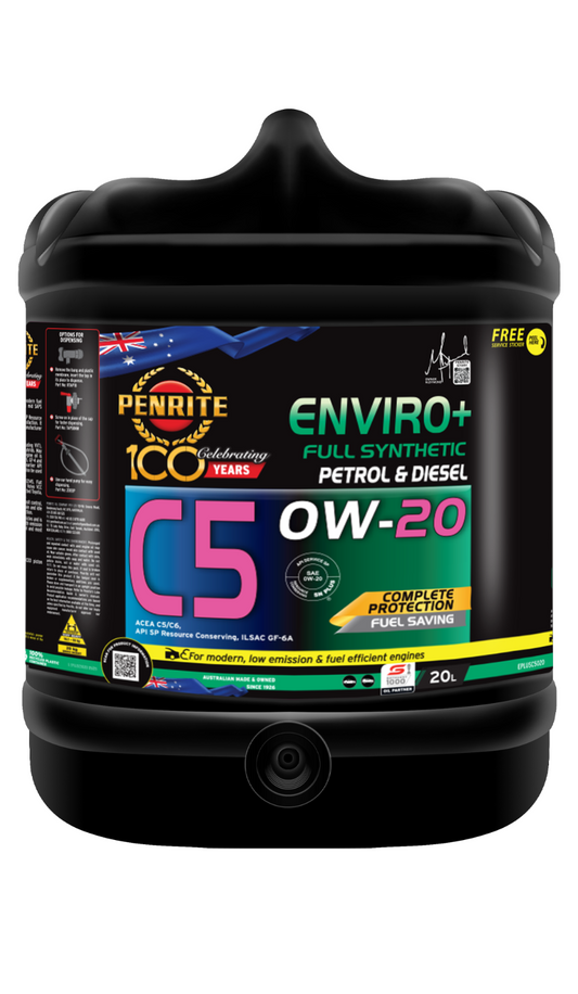 20-Litre ENGINE OIL *PENRITE* EPLUSC5020 ENVIRO+ C5 0W-20 (Full Synthetic)