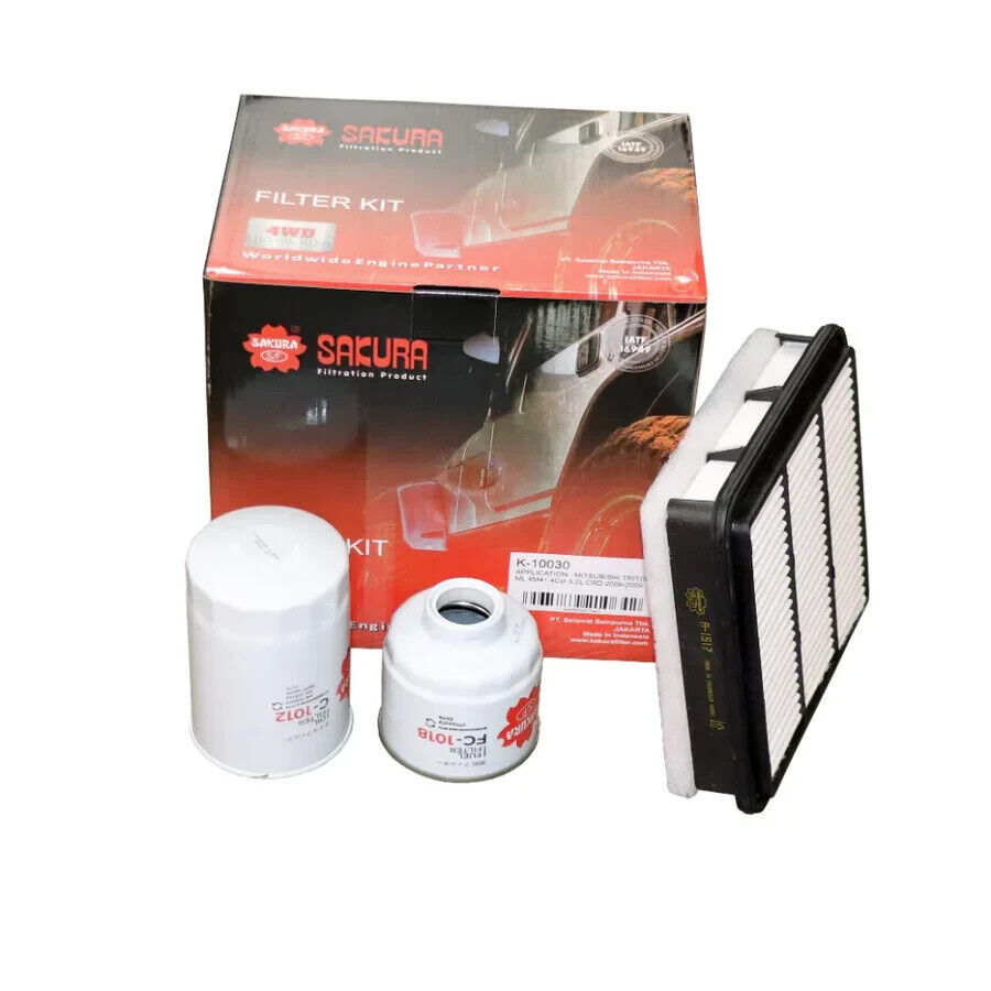 SERVICE FILTER KIT OIL AIR FUEL FOR MITSUBISHI TRITON ML 2006-2009 DIESEL 4M41T