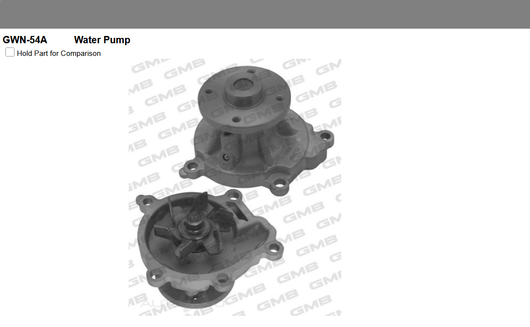 GENUINE GMB WATER PUMP+GASKET+SILICONE FOR Nissan Cabstar 2.0L F22,H40 (F22)