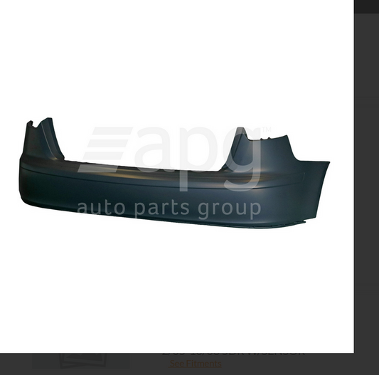 GENUINE REAR BUMPER BAR FOR AUDI A3 2/2005-10/2008 5-DOOR WITHOUT SENSOR TYPE