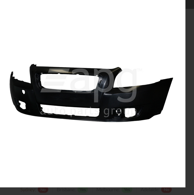 GENUINE FRONT BUMPER BAR FOR VOLVO V50 10/2007-8/2012 W/OUT WASHER TYPE