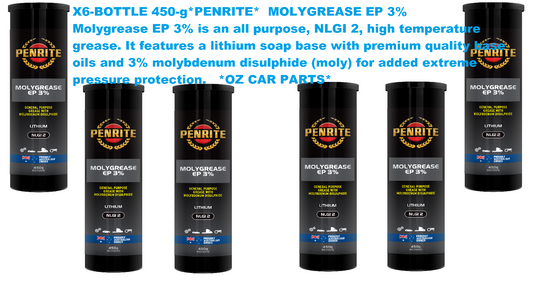 X6-BOTTLE- 450g PENRITE GREASE OIL *MOLY00045* MOLYGREASE EP 3%