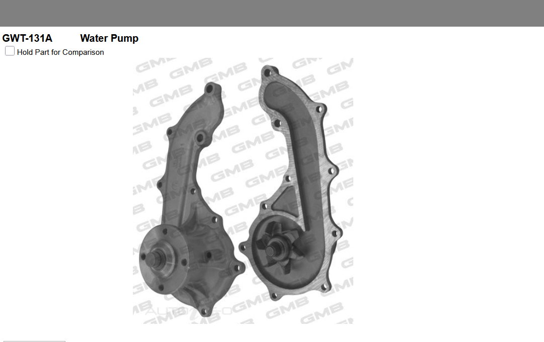 GENUINE GMB WATER PUMP+GASKET+SILICONE FOR Toyota Hilux 2.7L VVTi (TGN16)