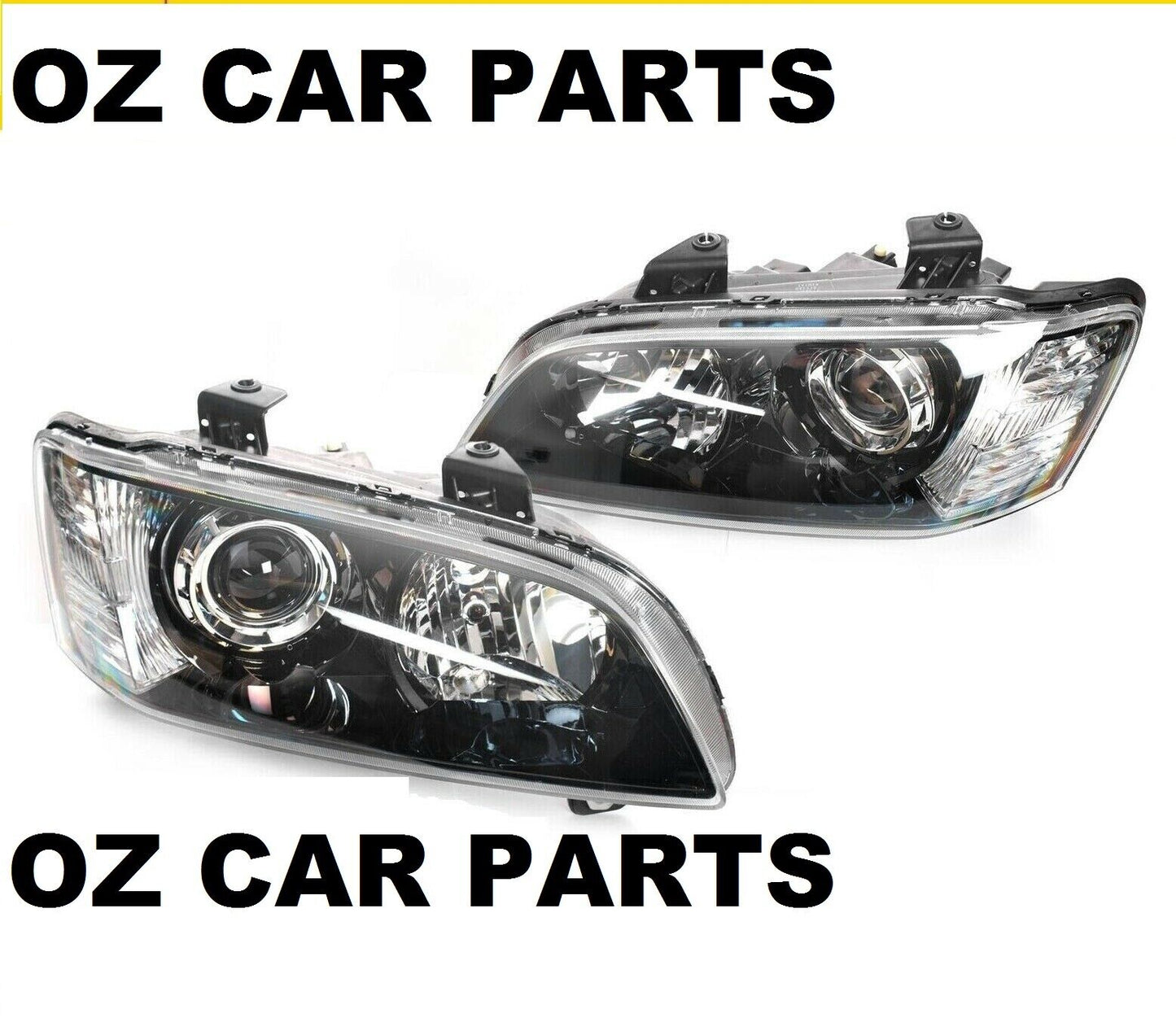 VE SSV CALAIS PROJECTOR HEADLIGHTS PAIR HOLDEN COMMODORE VE SERIES 1 MODELS