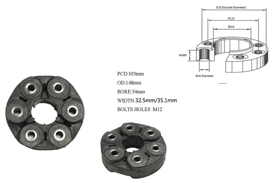 NEW TAIL SHAFT COUPLING FOR FORD FALCON FG-X 09/2014 -2016 FGX TAILSHAFT MOUNT