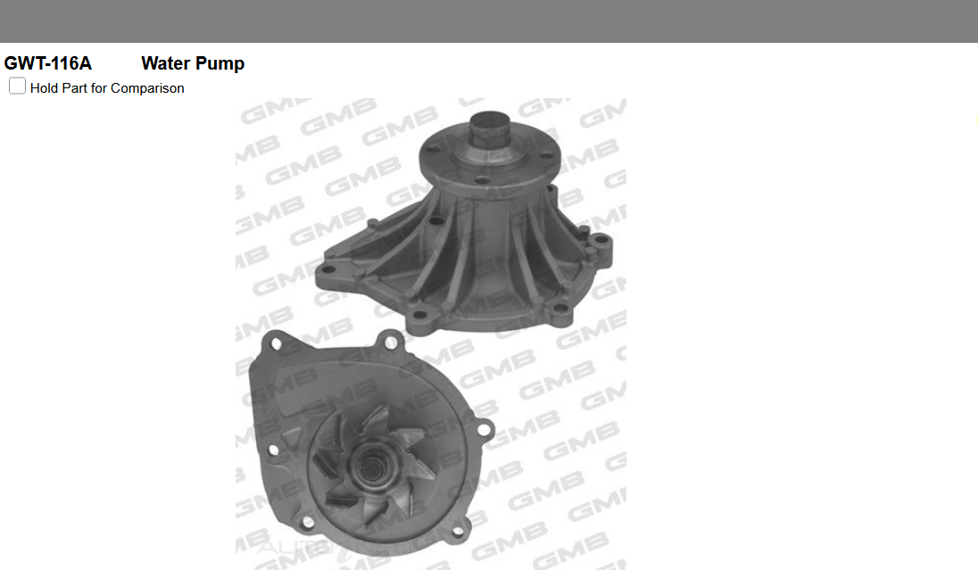 GENUINE GMB WATER PUMP+GASKET+Silicone FOR Toyota HiAce 3.0 KDH223, KDH221, KDH2
