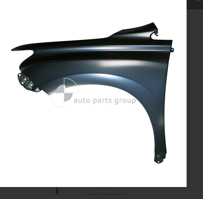 GENUINE LEFT FRONT GUARD FOR LEXUS 3/12-11/15 WITHOUT INDICATOR TYPE W ...