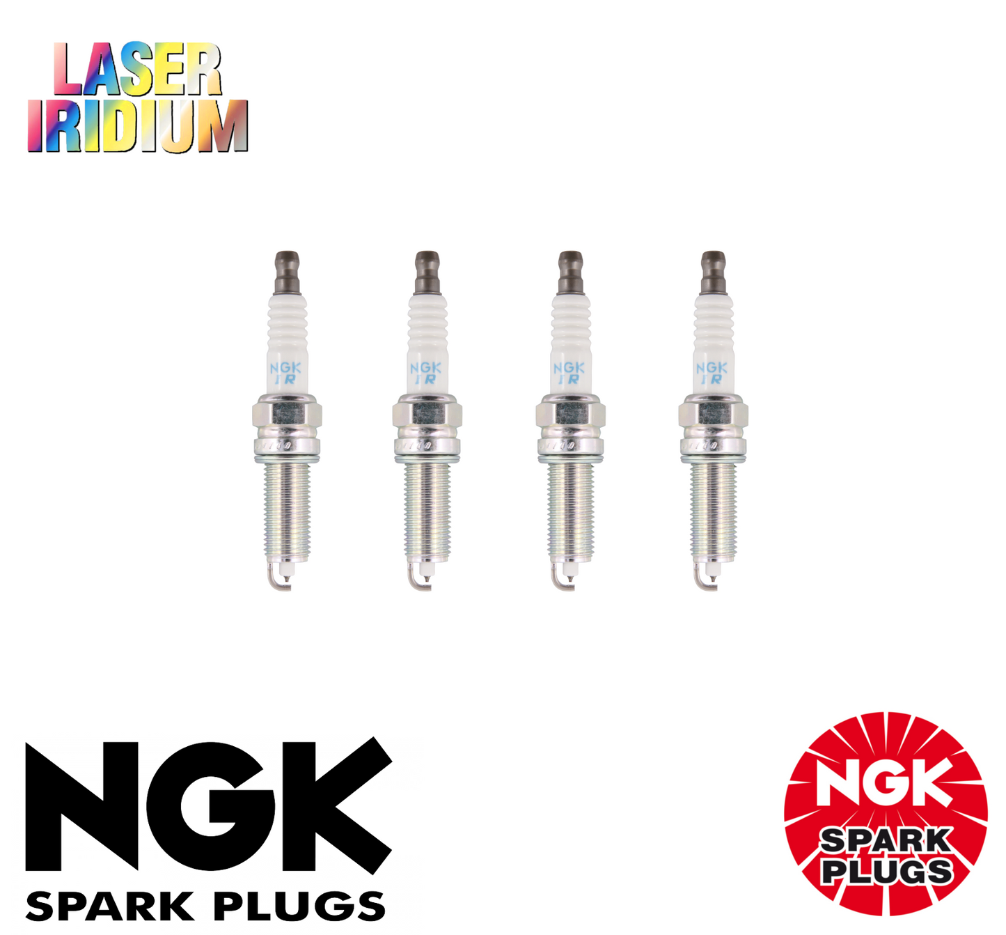 4 x LASER IRIDIUM GENUINE NGK SPARK PLUG SET FOR SUZUKI BALENO 1.2L K12C-ENGINE