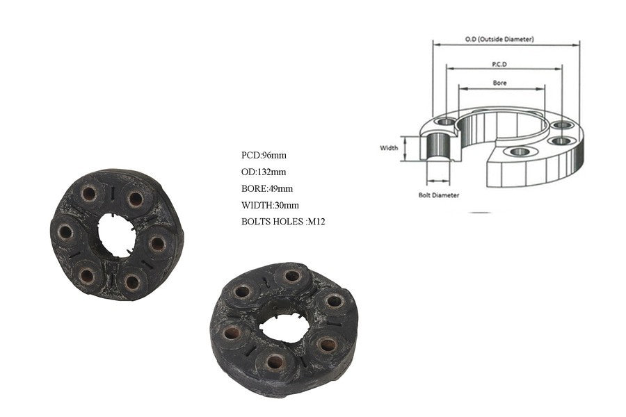 NEW TAIL SHAFT COUPLING FOR BMW 5 SERIES E39 F07 F10# 09/1988-ON TAILSHAFT MOUNT
