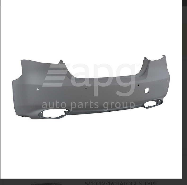 GENUINE REAR BAR COVER BUMPER FOR Suzuki Kizashi FR 5/10-12/16 SENSOR TYPE