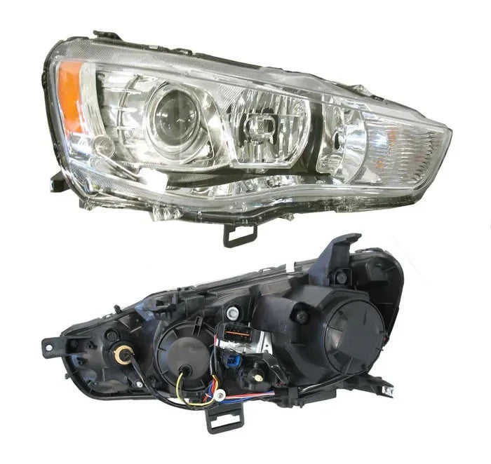 NEW RIGHT HEADLIGHT FOR MITSUBISHI OUTLANDER ZH 08/2009-10/2012 XENON - CHROME