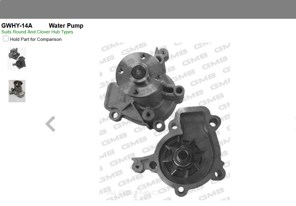 GENUINE GMB WATER PUMP+GASKET+SILICONE FOR Hyundai Elantra 2.0L XD