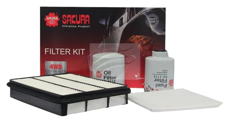SERVICE FILTER KIT OIL AIR FUEL CABIN FOR TOYOTA LANDCRUISER KZJ120R