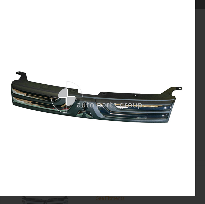 GENUINE FRONT GRILLE FOR MITSUBISHI OUTLANDER 11/2012-1/2014 WAGON CHROME-BLACK