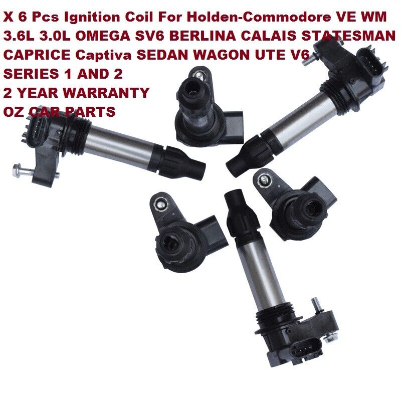 Ignition Coil Pack For SV6 Holden Commodore VE SV6 SEDAN NEW FULL SET X6