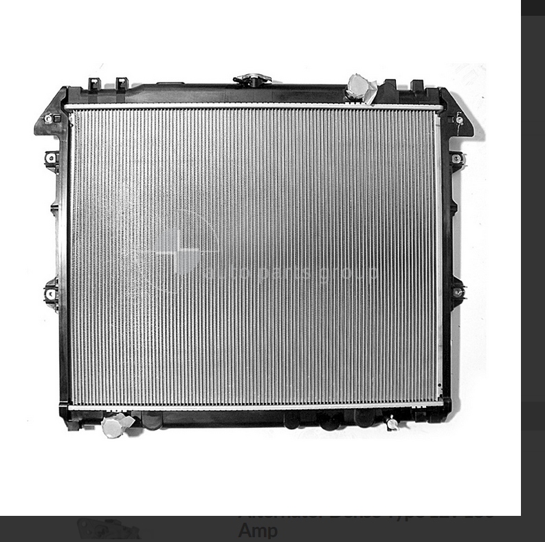 NEW RADIATOR MANUAL FOR TOYOTA HILUX 7/2011-4/2015  Manual 4.0 L 1GRFE