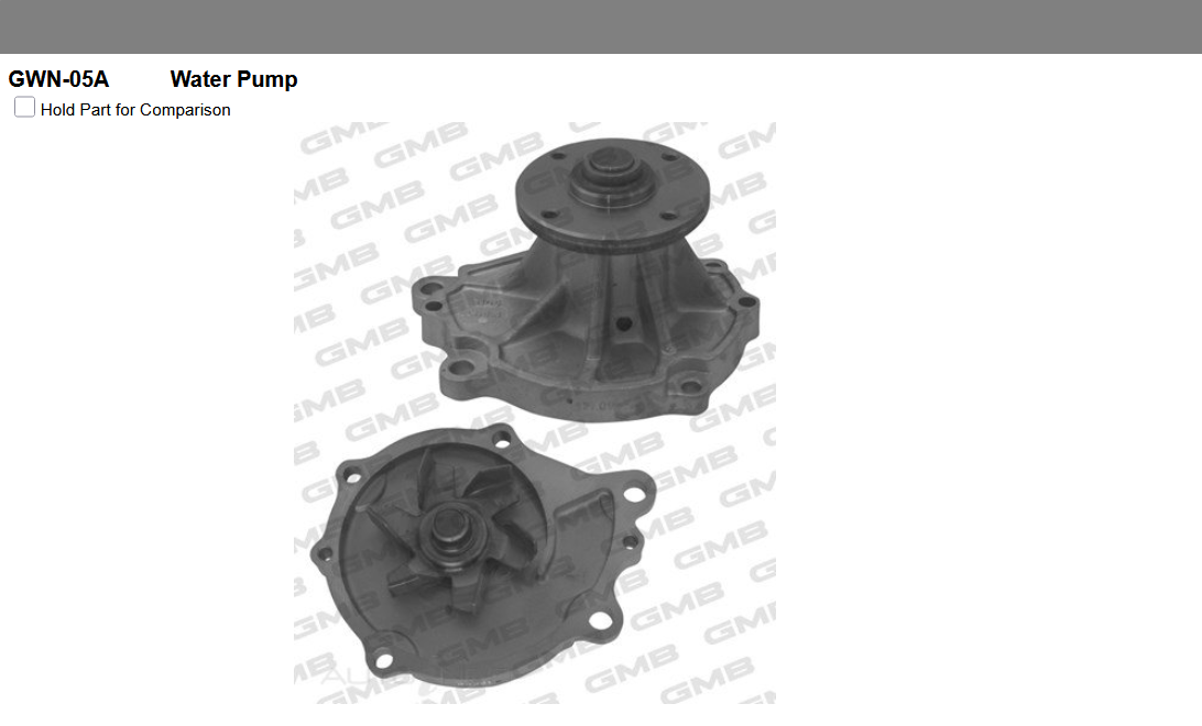 GENUINE GMB WATER PUMP+GASKET+SILICONE FOR Nissan Urvan 2.0L E23