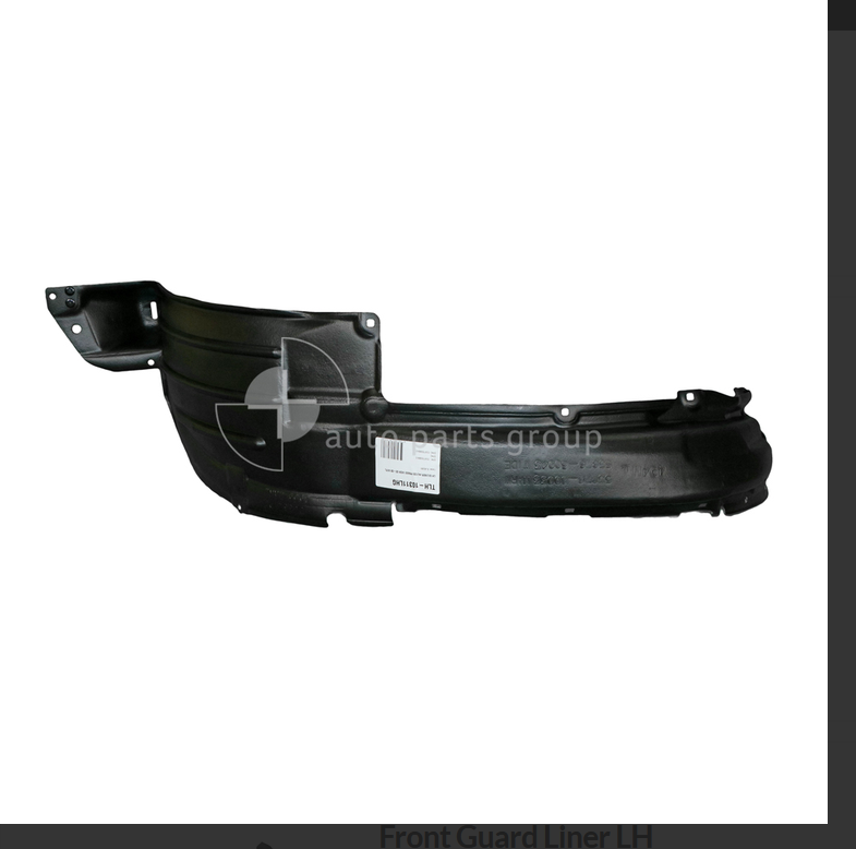 LEFT FRONT INNER GUARD LINER FOR Toyota Landcruiser Prado 120 9/02-7/09 FLARE TY
