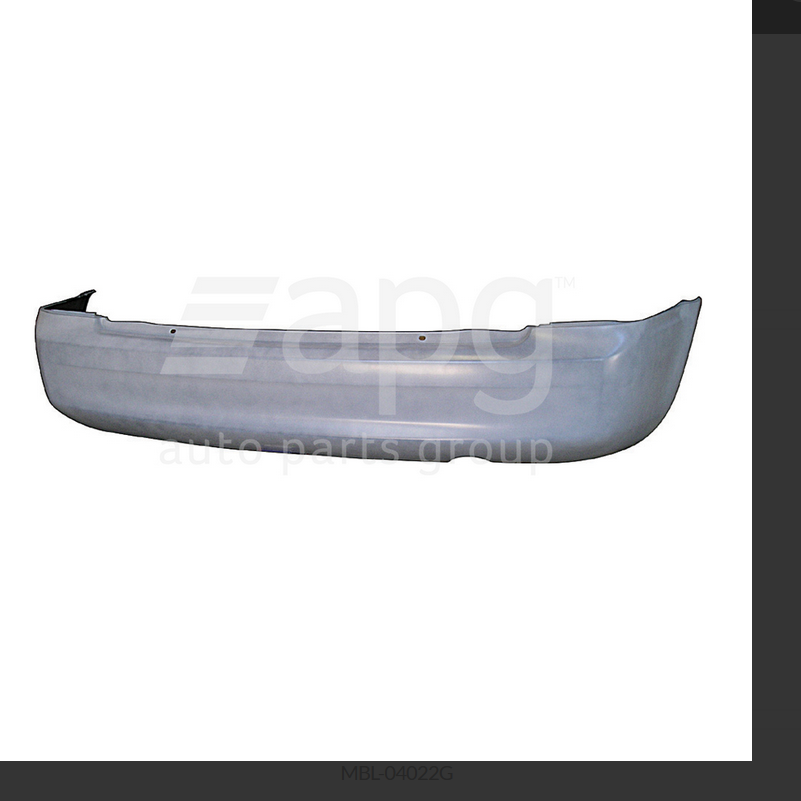 GENUINE REAR BUMPER BAR FOR MAZDA-323 5-DOOR - BJ 9/1998 - 12/2003