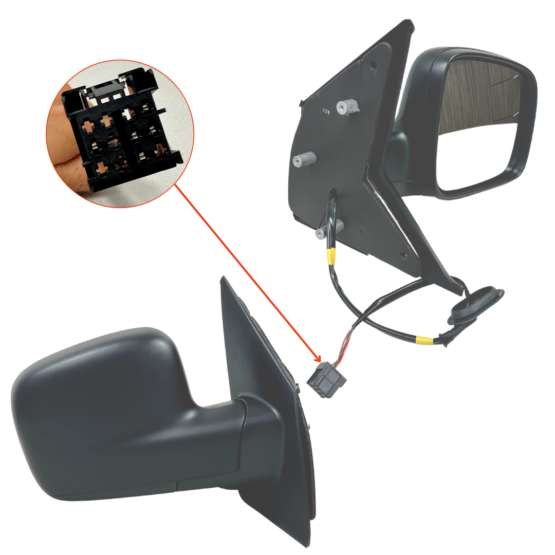 NEW RIGHT SIDE DOOR MIRROR FOR VOLKSWAGEN TRANSPORTER T5 08/2004 ~ 09/2009 5-PIN