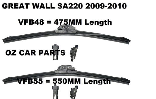 FRONT WIPER SET FOR GWM SA220 GREAT WALL 2009-2010 Windscreen Wiper Blade KIT
