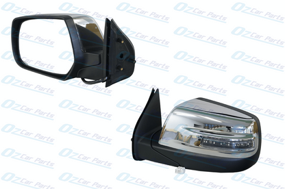 Passenger Side Electric Door Mirror with LED Blinker Chrome 7 Pin for Ford Ranger PJ PK 06-11