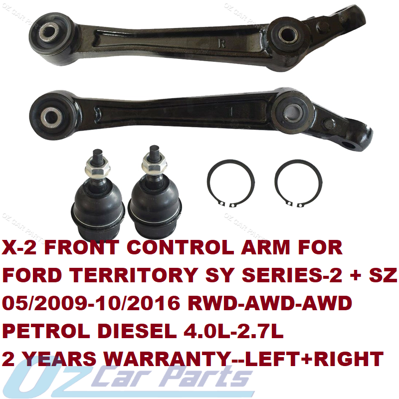 X2 Front Control Arms KIT COMPLETE FOR FORD TERRITORY SZ AWD 2.7L DIESEL 2011-16