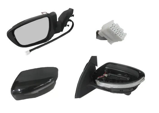 NEW LEFT DOOR MIRROR FOR NISSAN QASHQAI TI/TL J11 6/2014-5/2022  13-PIN