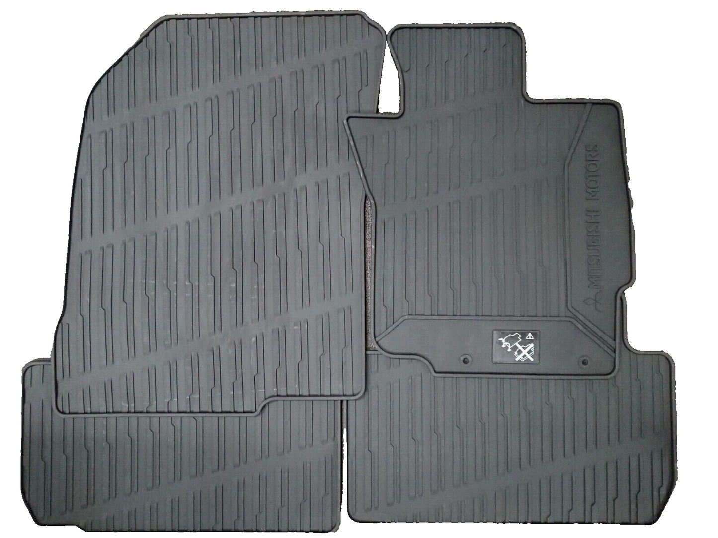 GENUINE HEAVY DUTY FRONT&REAR RUBBER FLOOR MAT SET FOR Mitsubishi Eclipse Cross