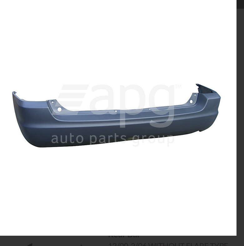 GENUINE REAR BUMPER BAR FOR MAZDA TRIBUTE 12/2000-2/2006 WITH FLARE TYPE