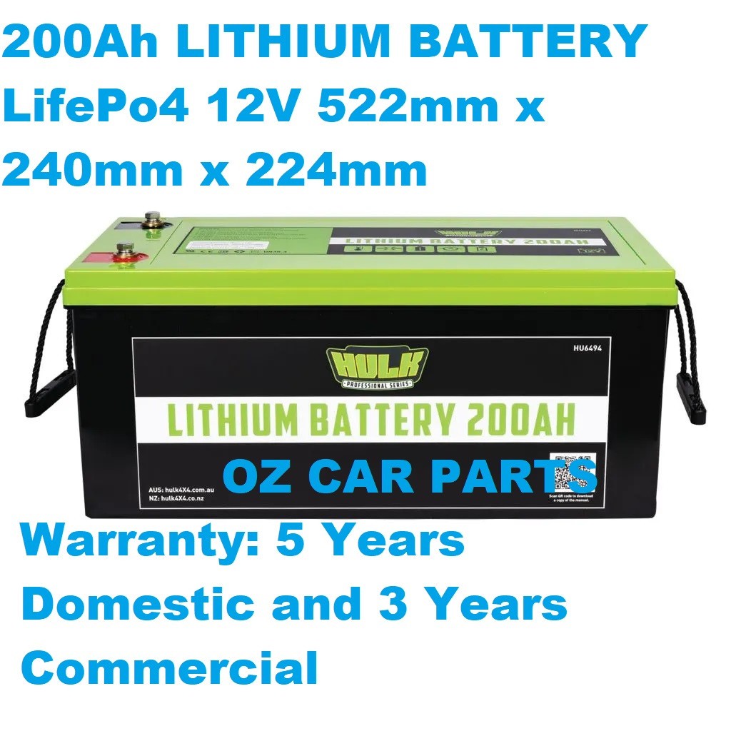 NEW HULK 200Ah LITHIUM BATTERY LifePo4 12V FOR Golf trolley BATTERY 200-AH