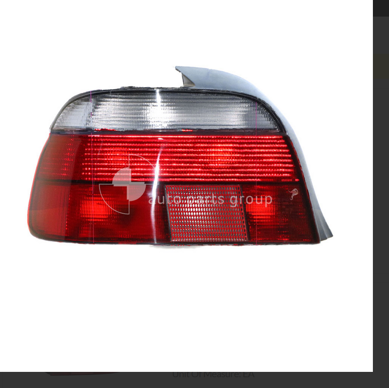 NEW PASSENGER LEFT TAIL LIGHT FOR BMW E39 SEDAN 12/2000-9/2003 RED & CLEAR