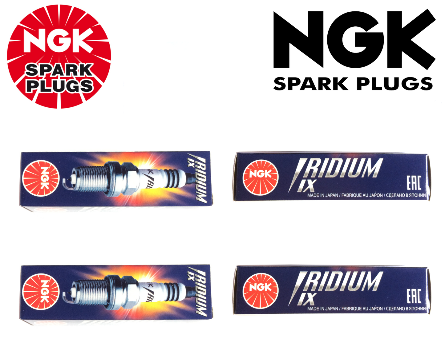 4 x GENUINE NGK SPARK PLUG SET FOR Toyota Starlet EP91 1.3L (4E-FE)