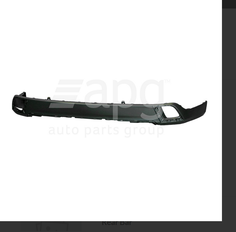 GENUINE REAR BUMPER BAR FOR TOYOTA KLUGER 11/2016-11/2019 Grande Only LOWER BAR