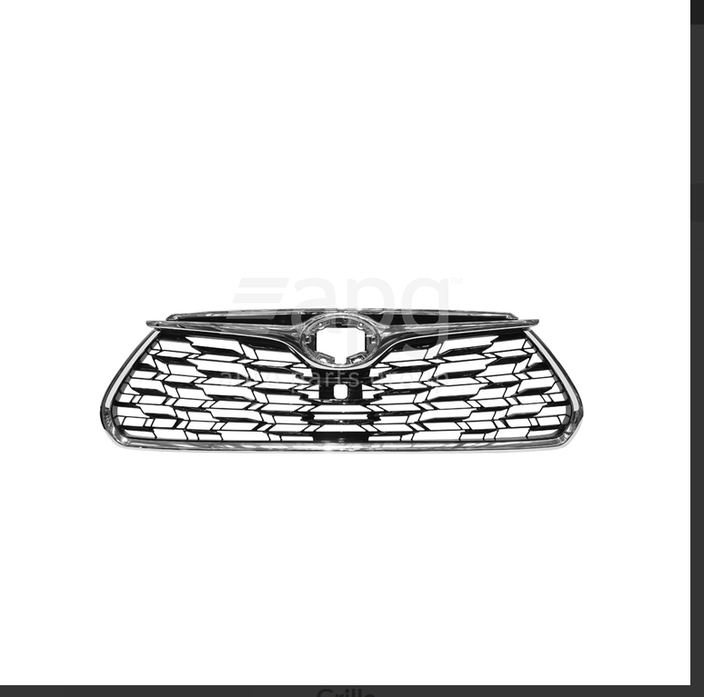 GENUINE FRONT GRILLE FOR Toyota Kluger GSU70R 03/2021-09/2022 Chrome Trim