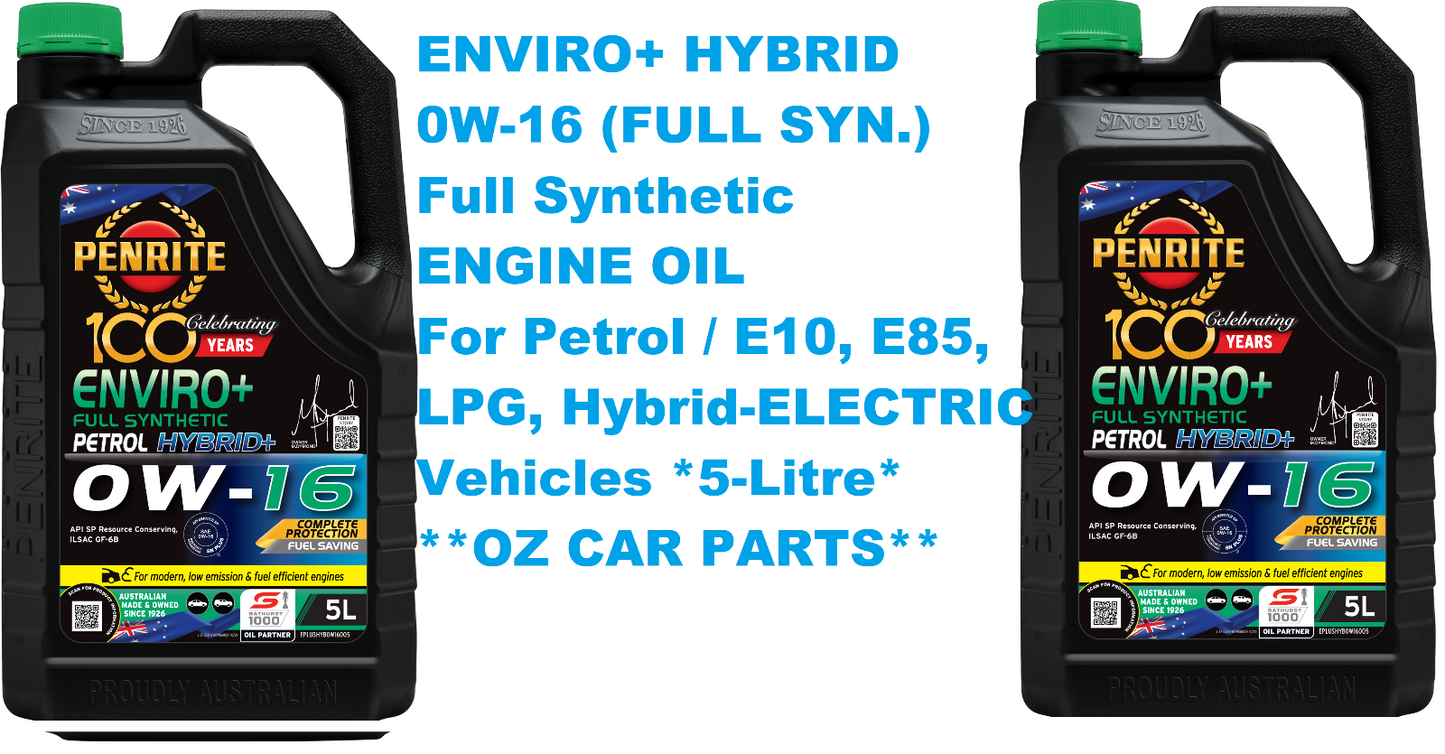 5-Litre ENGINE OIL ENVIRO+ HYBRID 0W-16 (FULL SYN.) PENRITE EPLUSHYB0W16005