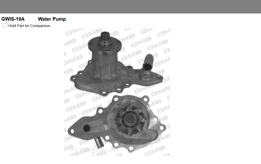 GENUINE GMB WATER PUMP+GASKET+SILICONE FOR Holden Gemini 1.8L TE,TF,TG