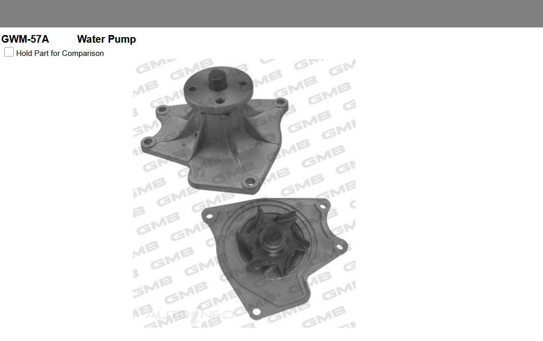 GENUINE GMB WATER PUMP+GASKET+SILICONE FOR Mitsubishi Triton 2.8L K77T TD 4X4