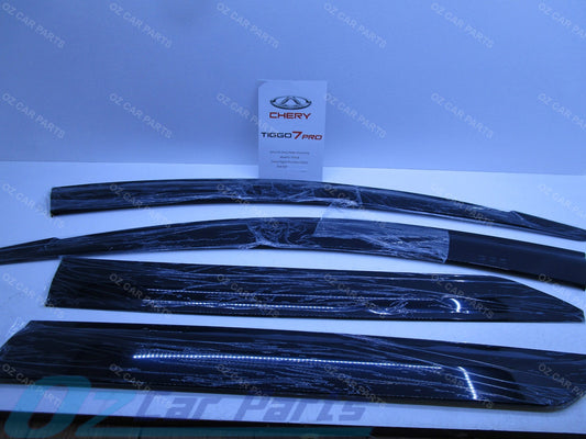 GENUINE BLACK Window Visor Weather Shield SET FOR CHERY TIGGO-7 & 7-PRO 2023-ON
