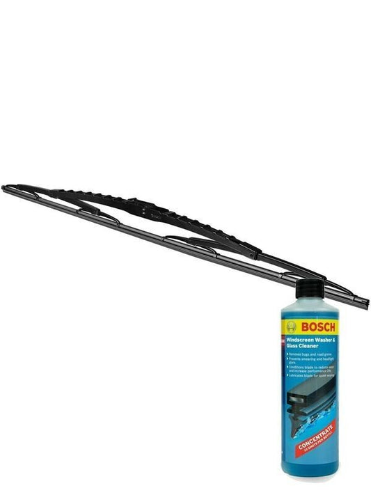 Bosch Eco Wiper Blade 600mm + Windshield Washer Fluid Fits Ford, Holden, Honda,