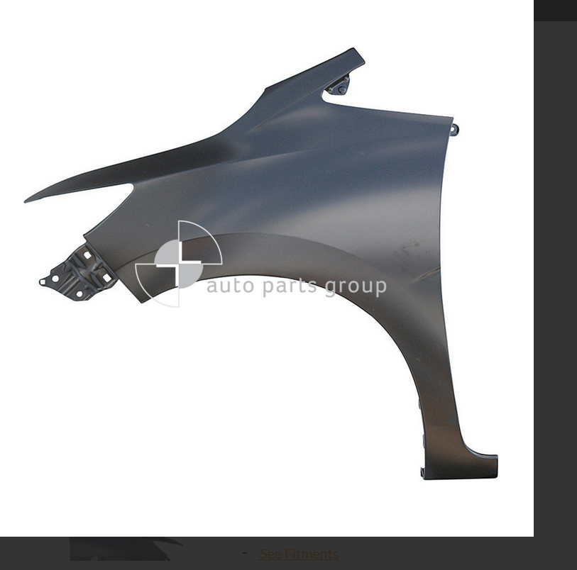 GENUINE LEFT FRONT GUARD FOR HONDA JAZZ 10/2015-11/2021 WITHOUT BLINKE ...