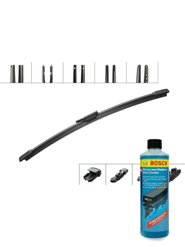 Bosch Wiper Blade 280mm + Windshield Washer Fluid Fits Ford Kuga, Mondeo, Volksw